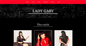 Erste Homepage für Lady Gaby