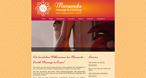 Neue Webseite für Mananda Neue Webseite für Mananda