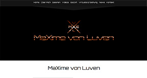 Neue Webseite für MaXime von Luven